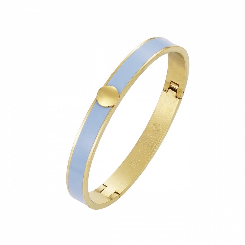 CAPRI ENAMEL BRACELET LT.BLUE/GOLD