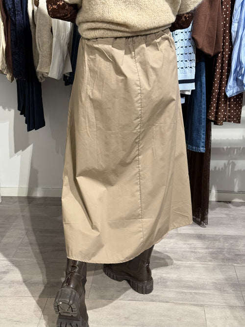 Ballongkjol med fickor Taupe