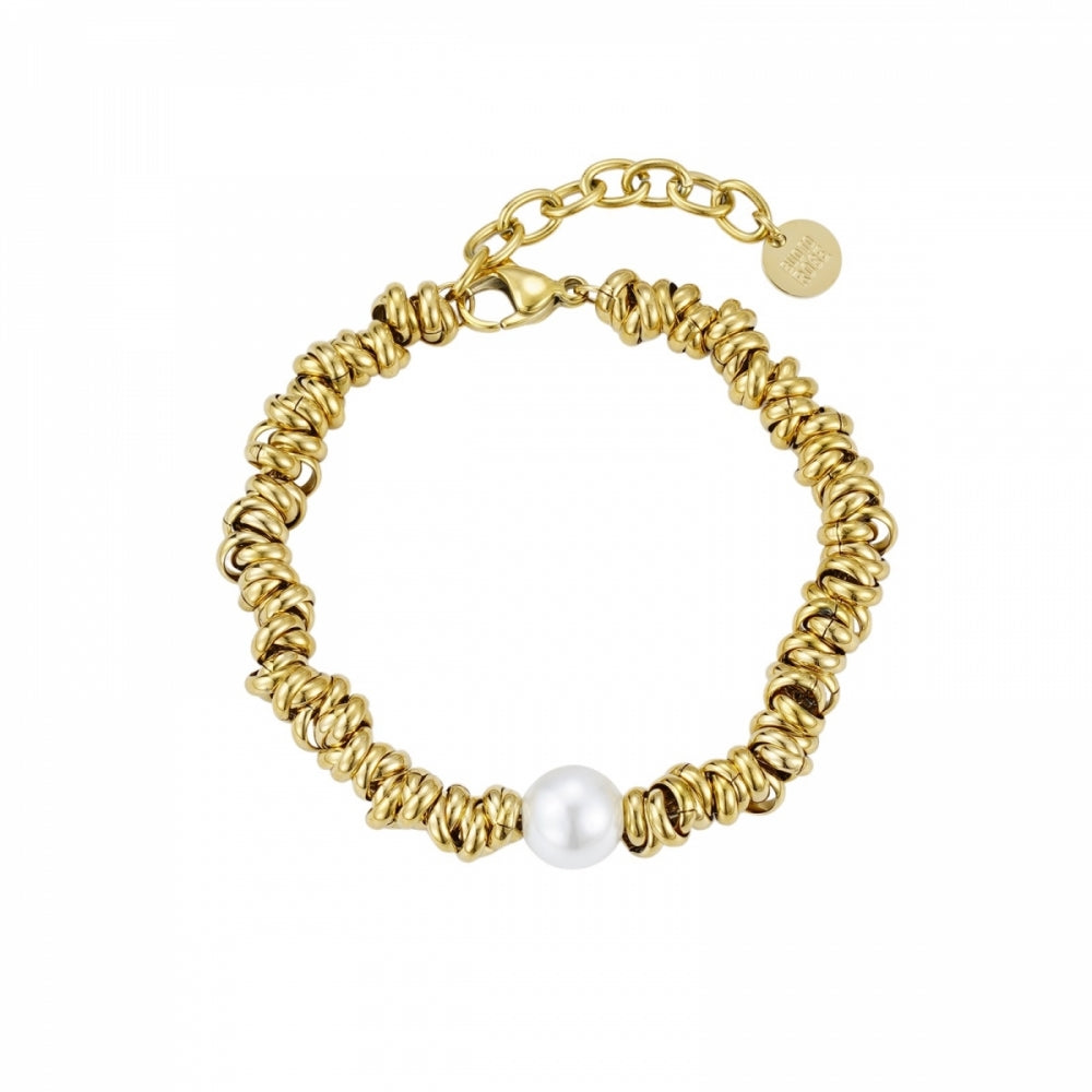 VELVET PEARL BRACELET GOLD