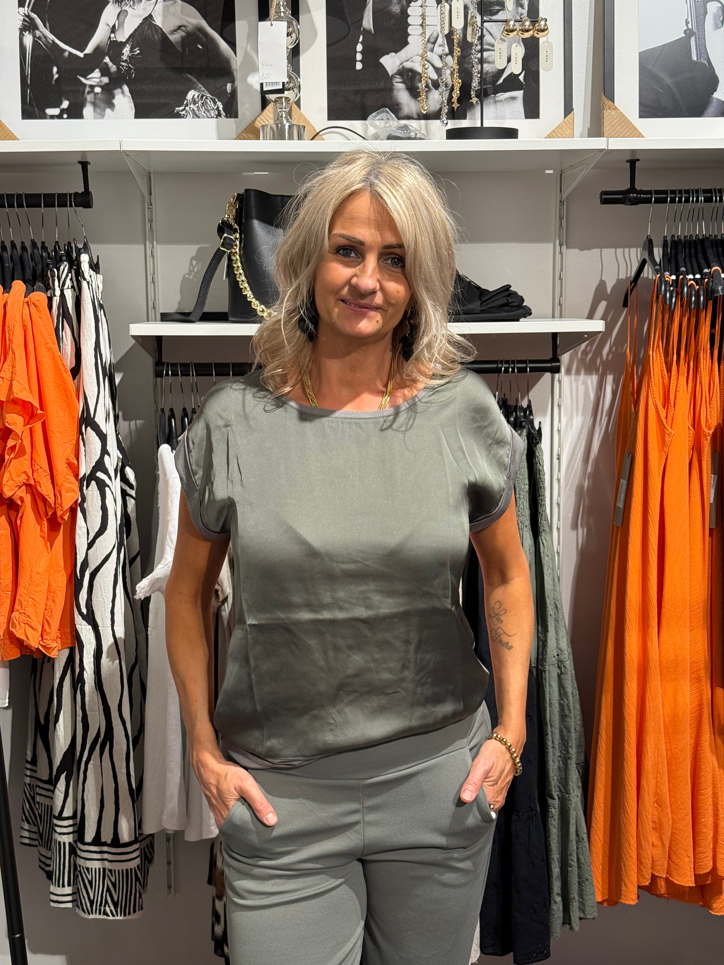 Thilde topp grön