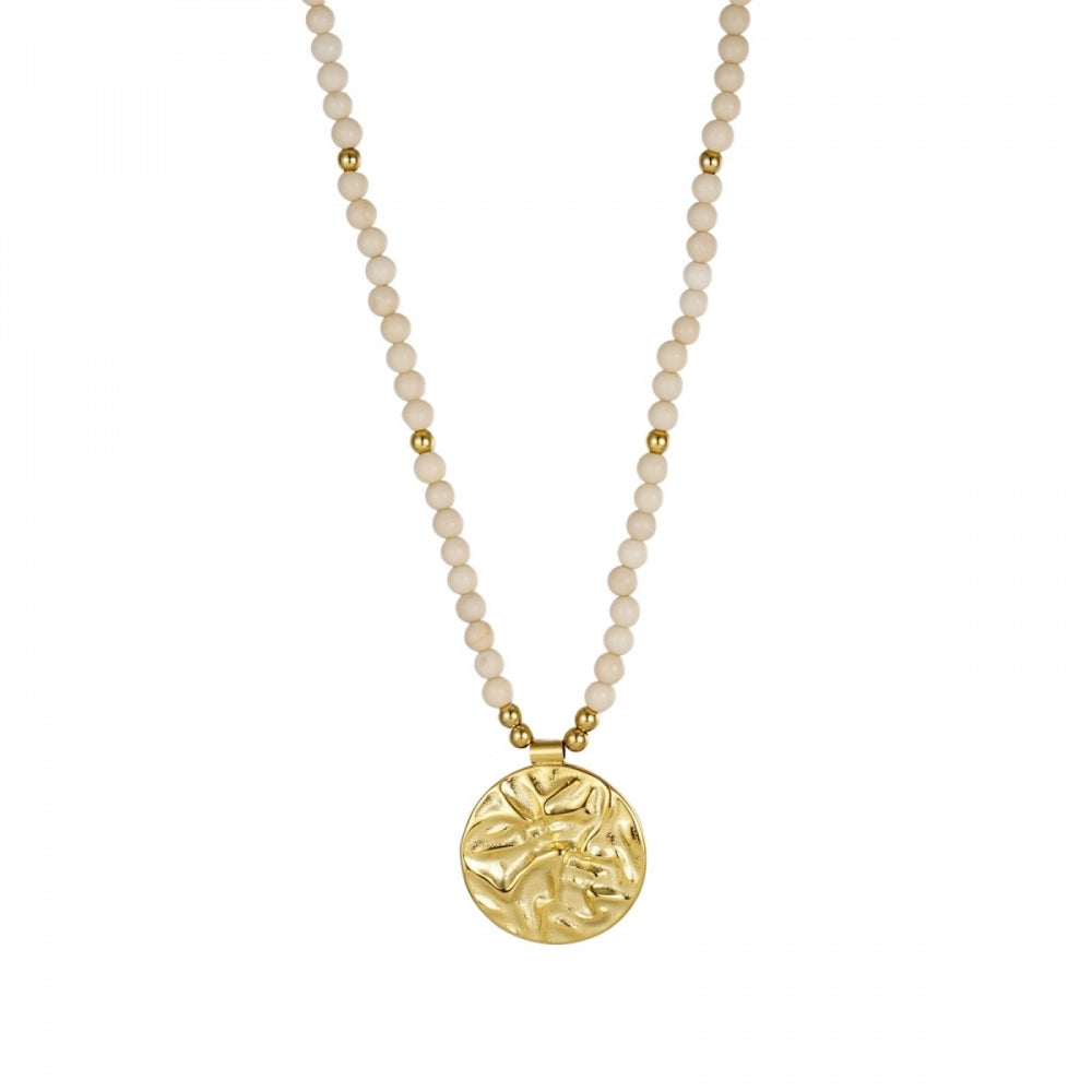 KARMA NECKLACE IVORY/GOLD