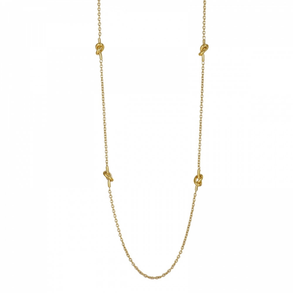 KNOT LONG NECKLACE GOLD