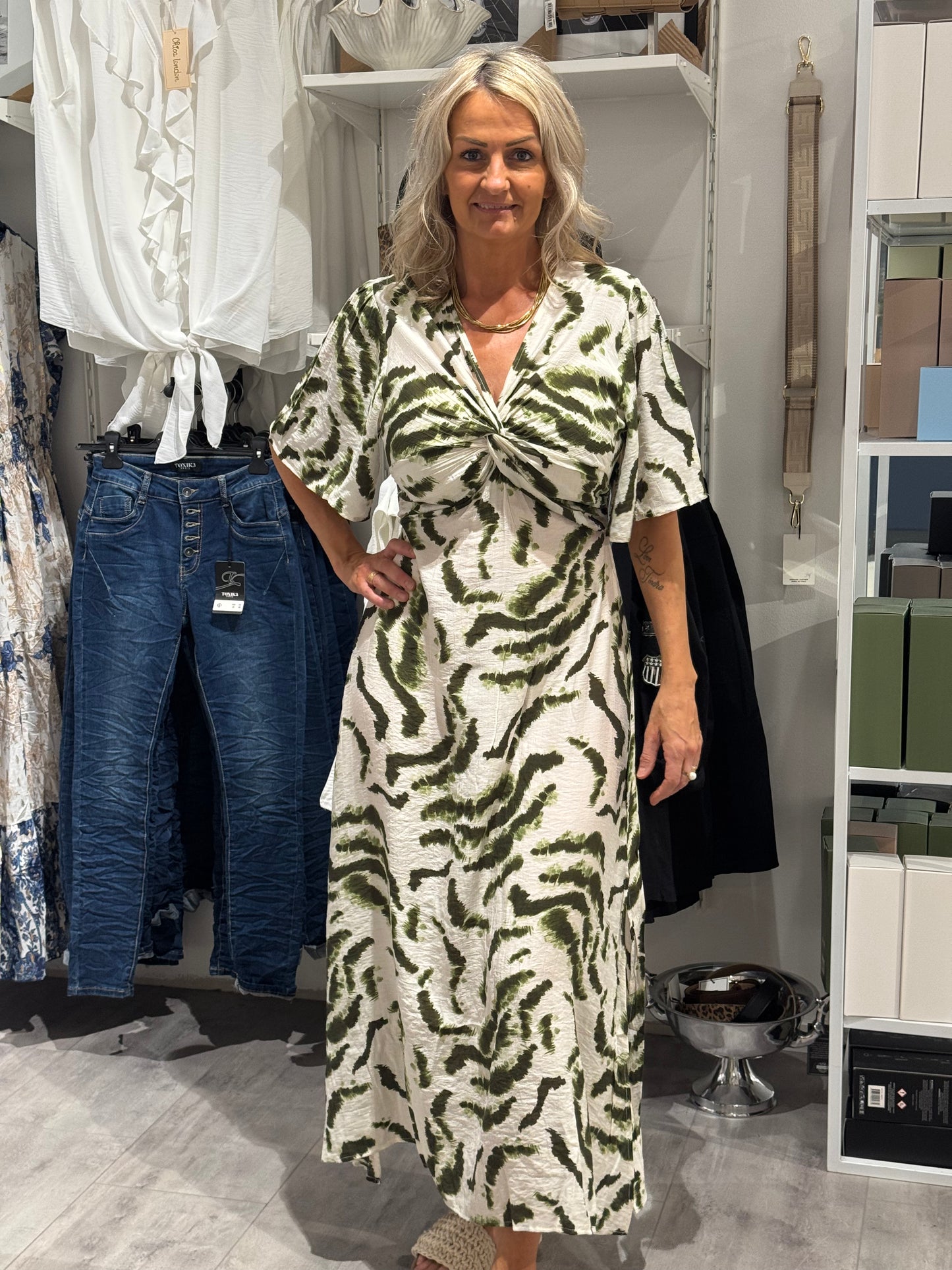 Sandra dress grön