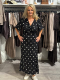 Klänning dot- black