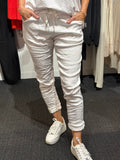 Glossy pant ilma - white