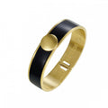 CAPRI BRACELET LARGE - BLACK/GOLD