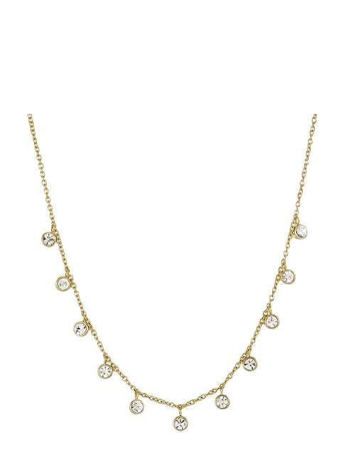 LIMA CHARM NECKLACE - GOLD/CLEAR