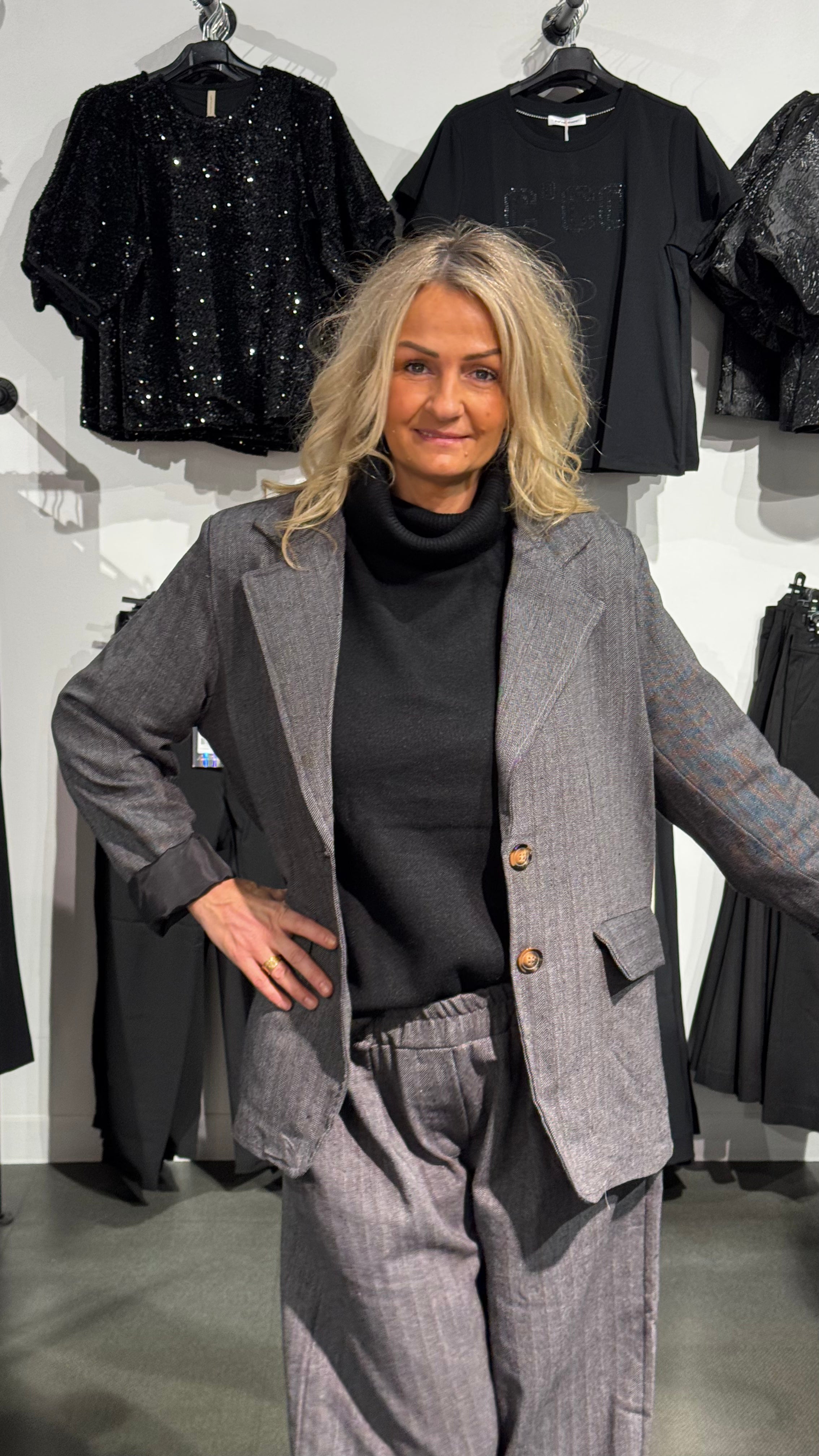 MDCSENNA BLAZER - GRAY