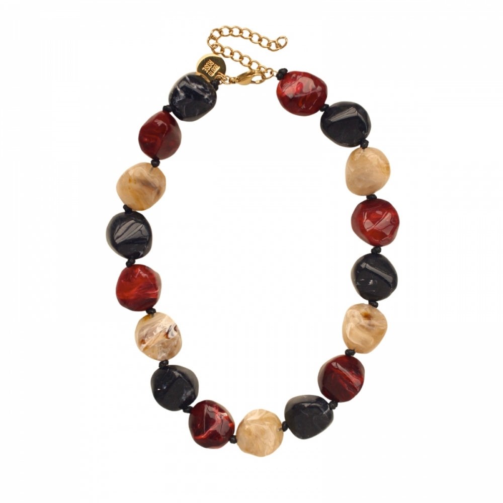 VIBE RESIN NECKLACE MIX RED