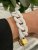Marbella resin bracelet, white