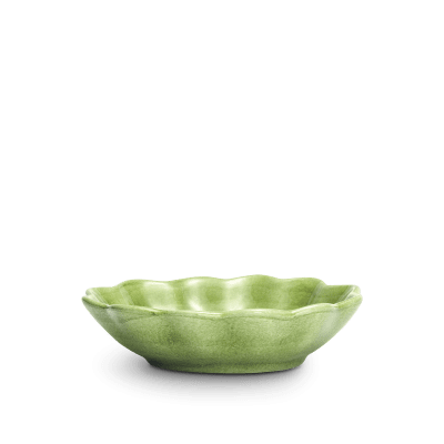 Oyster skål 18x16cm grön 