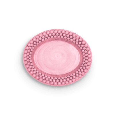 Bubbles ovalt fat 20cm rosa