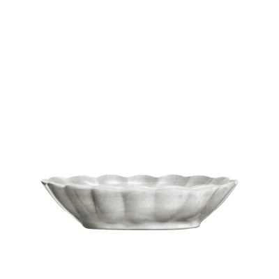 Oyster skål 23x18cm grå 
